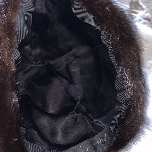 Vincent and Bill, gorgeous mink hat, custom-made in New York one size fits most - Picture 7 of 8